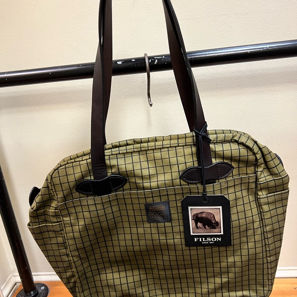 Filson Tin Cloth Tote w Zipper
